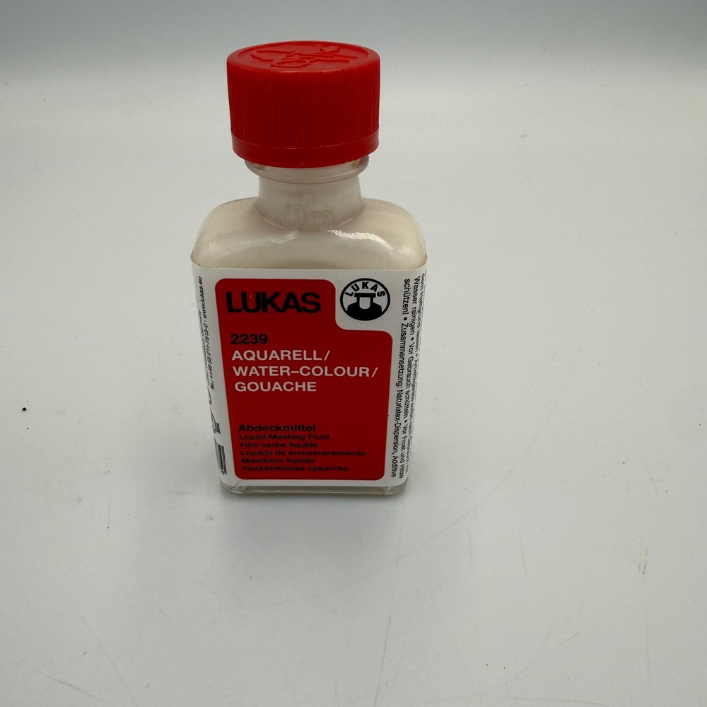 Lukas 2239 Liquid Masking Fluid Frisket for Watercolor Gouache Airbrush 50ml